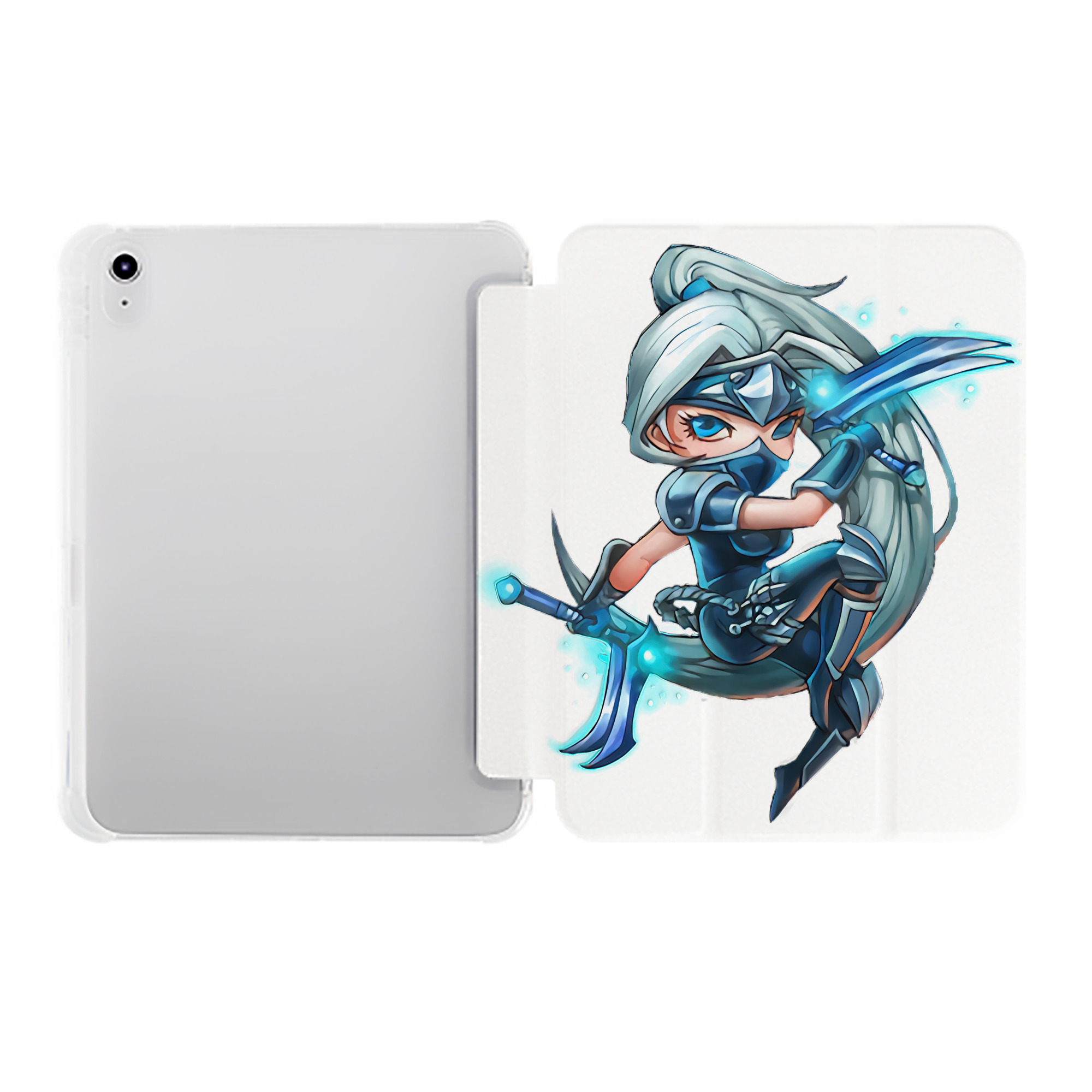 （画像用） リーグ・オブ・レジェンド League of Legends LOL IPad ケース ペン収納付き 三つ折りスタンド PUレザー×シリコン 対応機種9.5/10.5/10.9インチ